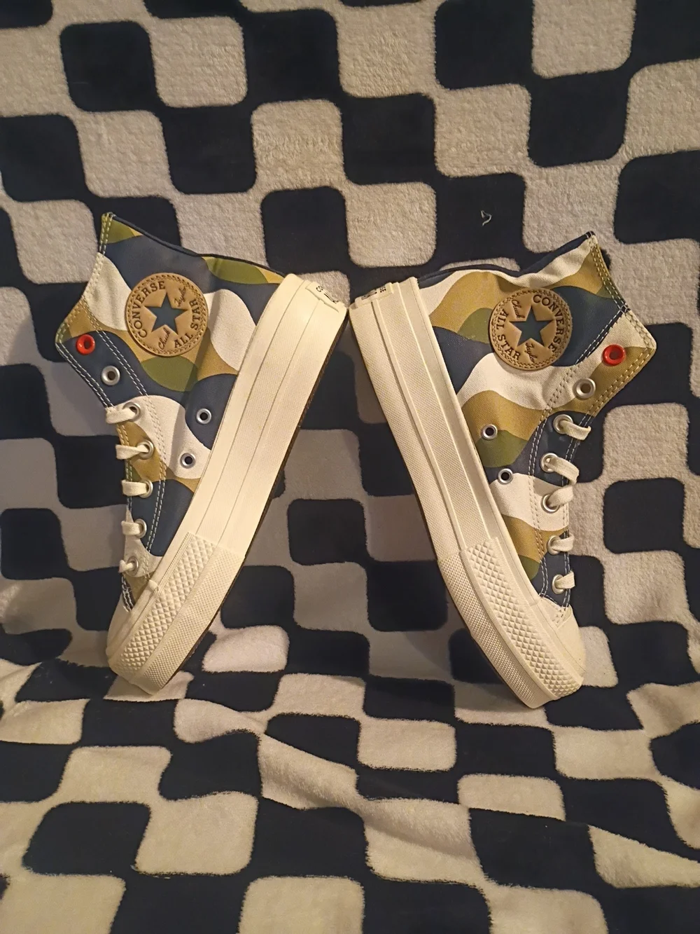 Converse Chuck Taylor All Star Lift Hi "Obsidian Utility. Size 7W - Picture 6 of 7